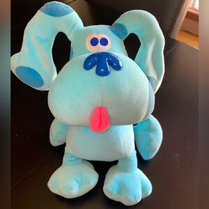 VINTAGE 10” Eden Viacom Blues Clues Dog Blue Plush Stuffed Puppy 90s stuffy